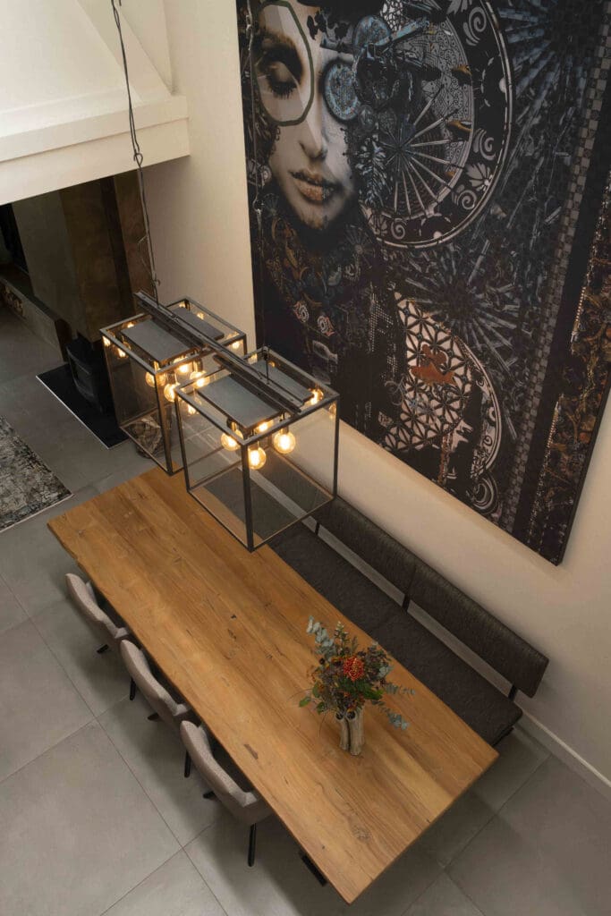 Zithoek van bovenaf - Interieurontwerp Koestraat door Milia Interieurdesign