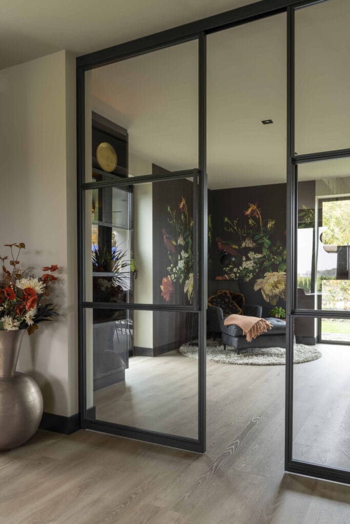 Doorkijkje woonkamer - Interieurontwerp Made door Milia Interieurdesign